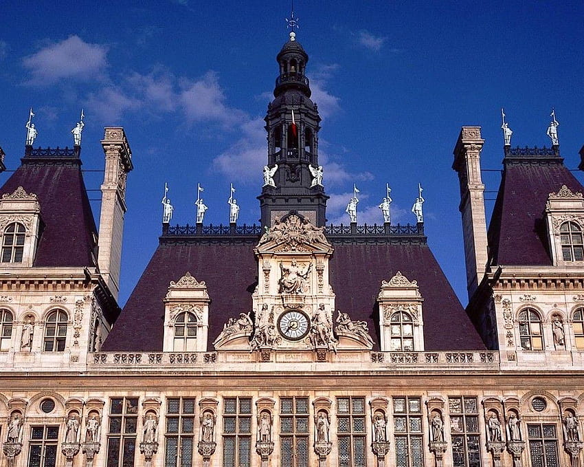 Französische gotische Architektur HD-Hintergrundbild