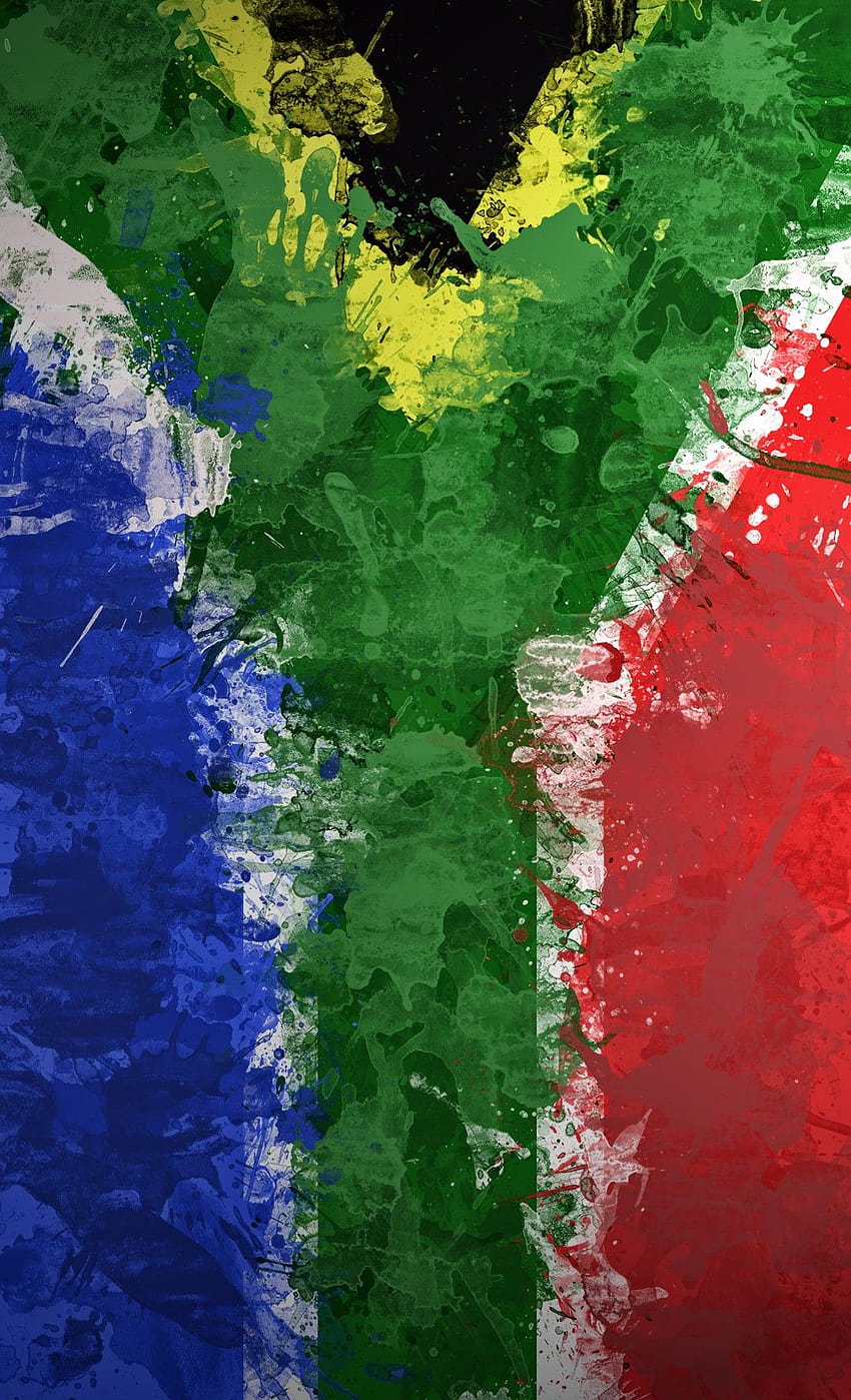 ใบงานธงแอฟริกาใต้ ธงแอฟริกาใต้ วอลล์เปเปอร์โทรศัพท์ HD