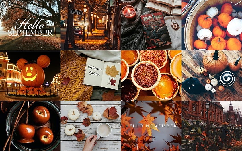 Autumn Collages posted by John Thompson, aesthetic autumn collage ...