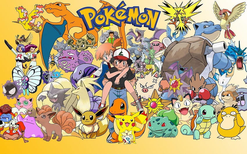 All Pokemon Group, pokemon ash HD wallpaper