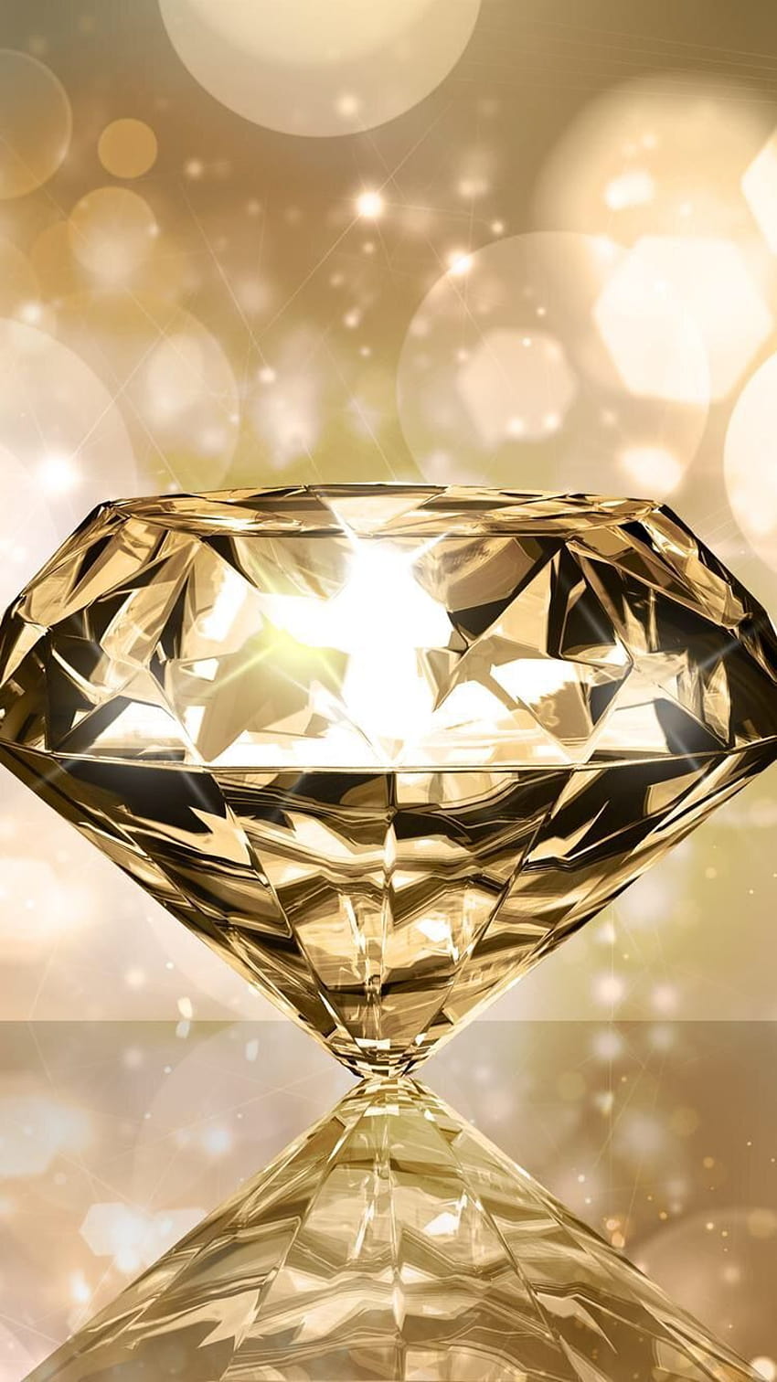 diamant en or rose Fond d'écran de téléphone HD