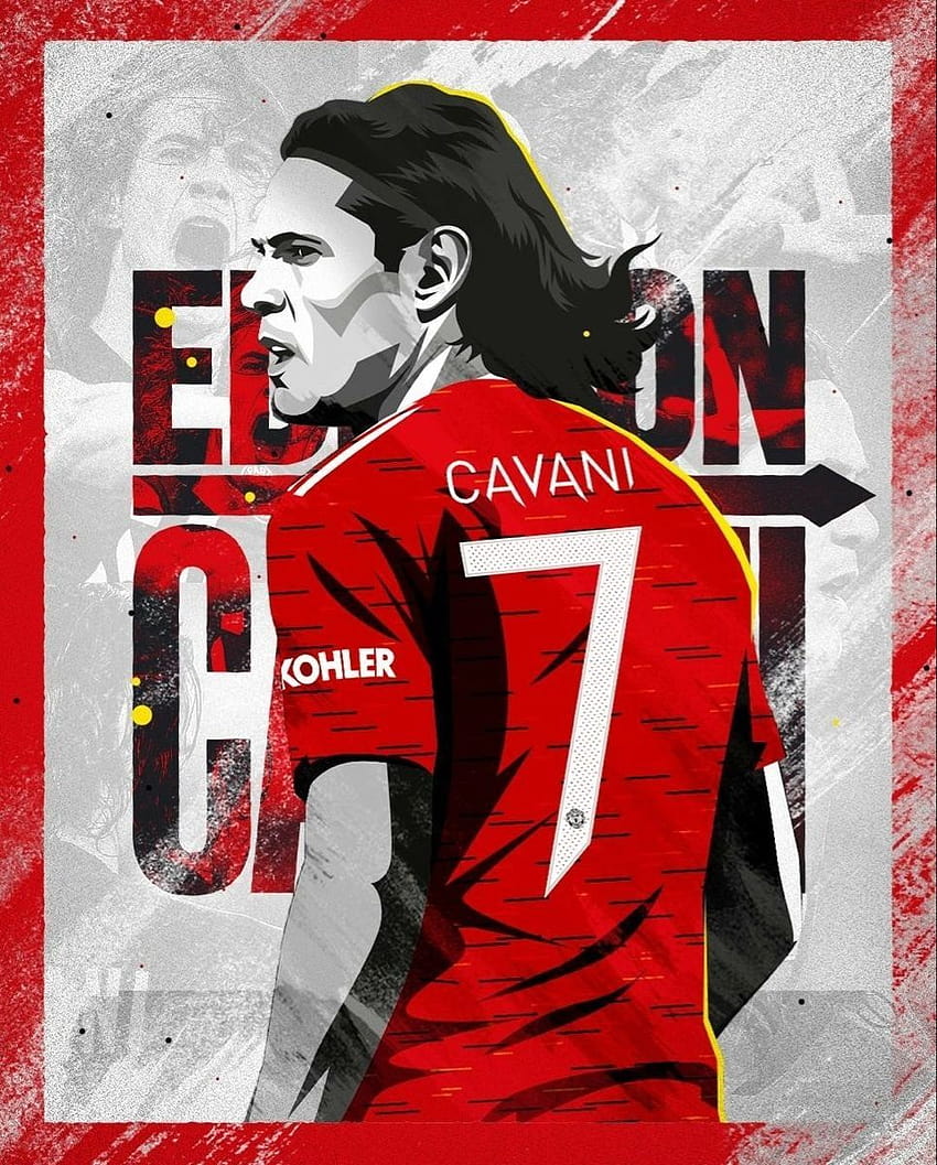 Manchester United, yeni transfer Edinson Cavani'nin kulübün efsaneleri Cantona, Beckham ve Cristiano Ronaldo'nun da giydiği…, edison cavani 2021 Fond d'écran de téléphone HD