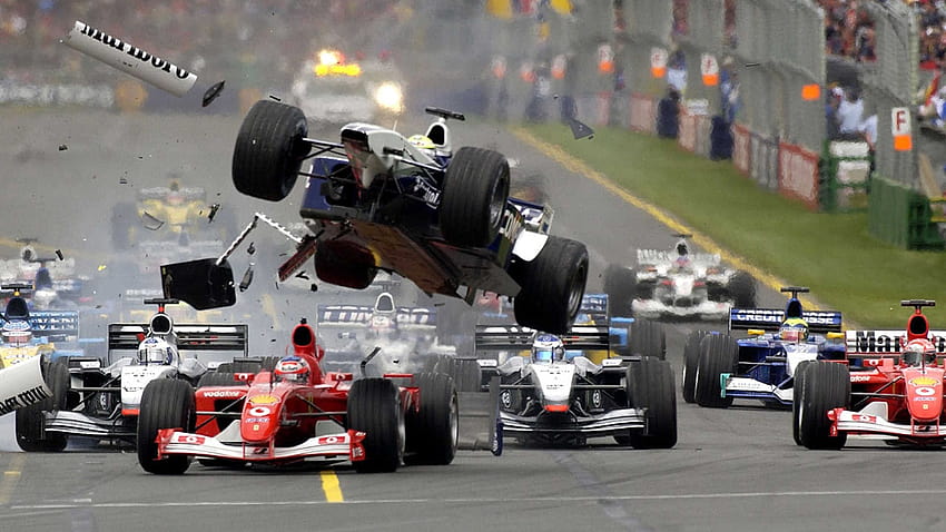 F1 Crash HD wallpaper