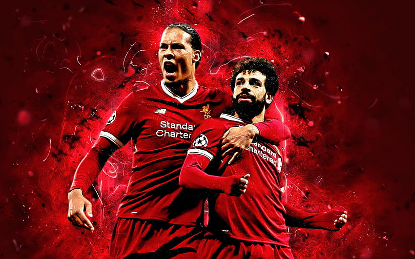 : Soccer, Liverpool F.C., Mohamed Salah, Virgil van Dijk, virgil van dijk liverpool HD wallpaper