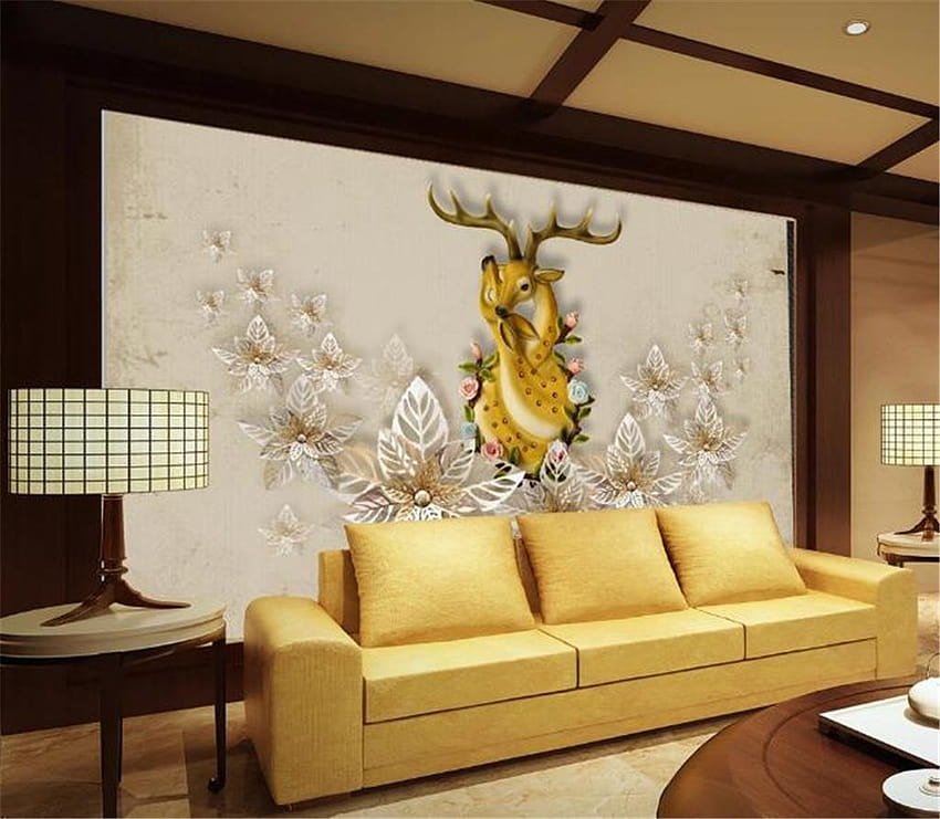 3d Home Europe And The Wind Deer Deep Deer TV Backgrounds, decorative HD wallpaper