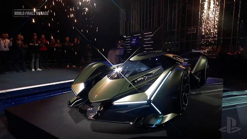 Новата концепция на Lamborghini изглежда като по-хладен Батмобил, lamborghini v12 vision gran turismo HD тапет