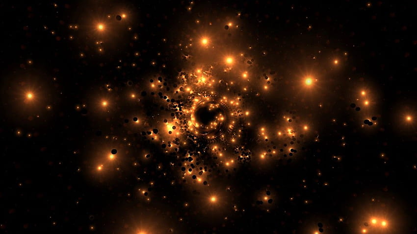 Partikelexplosion, Feuerpartikel HD-Hintergrundbild