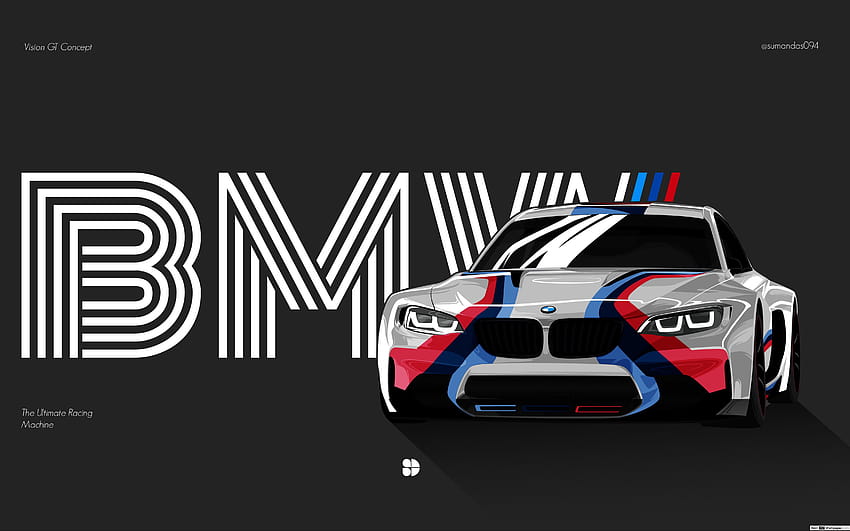 BMW super car minimalist backgrounds HD wallpaper