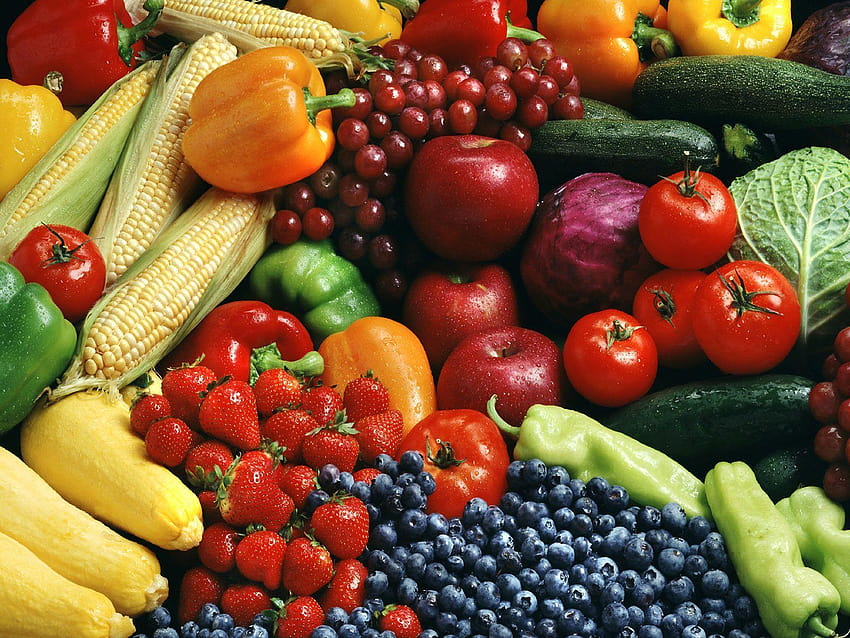 Food Backgrounds, 712188 Fruits And Vegetables , by HD wallpaper