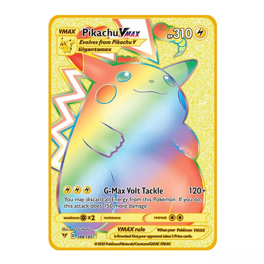 Hyper Rare Pikachu Metal Pokemon Card – AcademGames