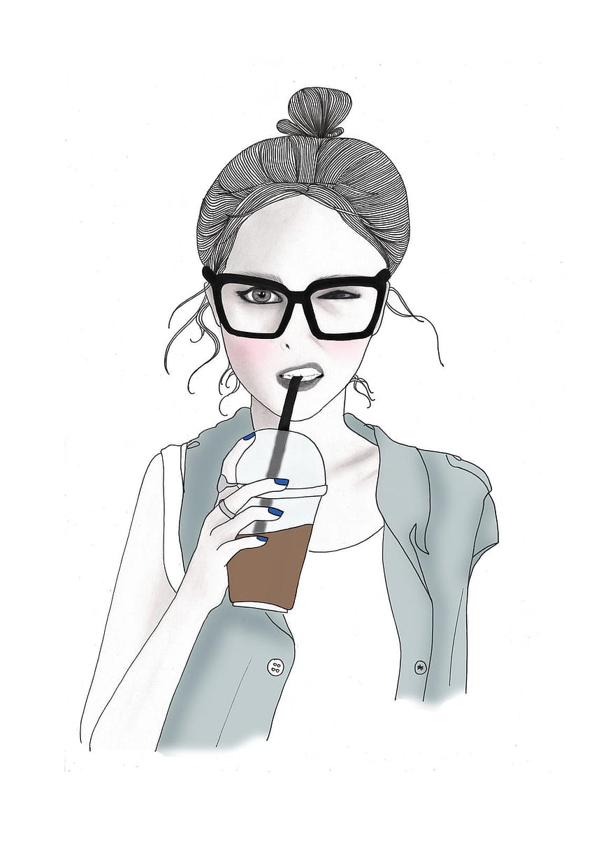 hipster girl drawing ideas