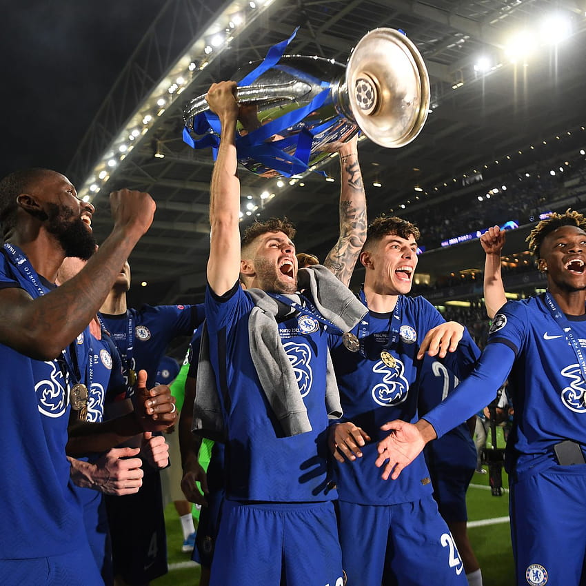 Christian Pulisic dan Chelsea memenangkan final Liga Champions UEFA, chelsea ucl 2021 wallpaper ponsel HD