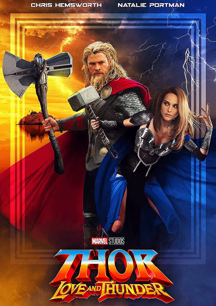 Thor Love and Thunder Movie Poster , Vintage Movie Poster, Wall Art Room Decor Sfondo del telefono HD