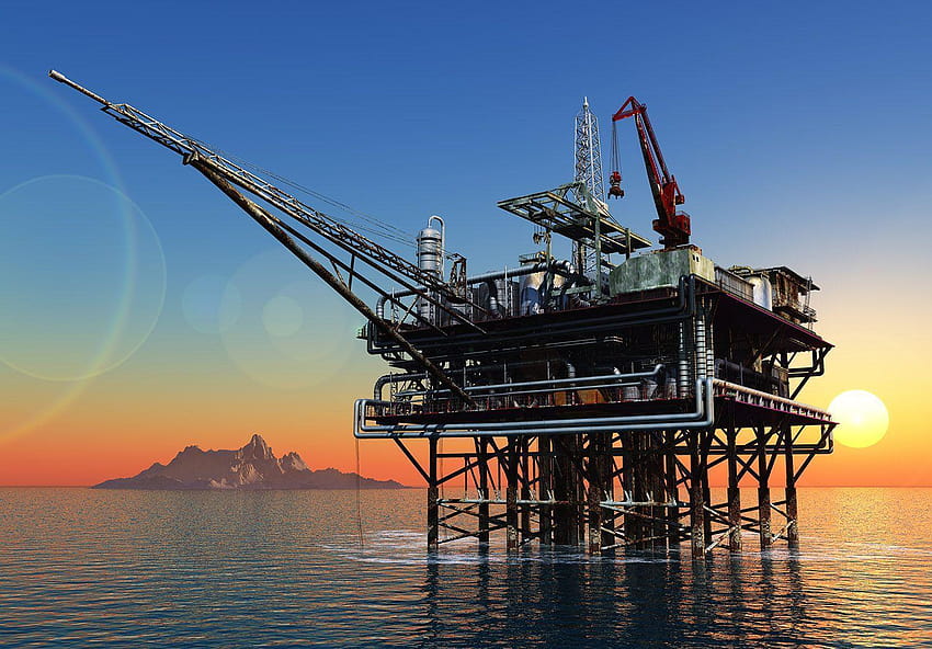 Petroleum, offshore platform HD wallpaper