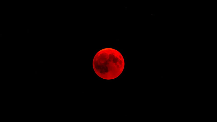 พื้นหลังพระจันทร์สีแดง คราสมหัศจรรย์ วอลล์เปเปอร์ HD