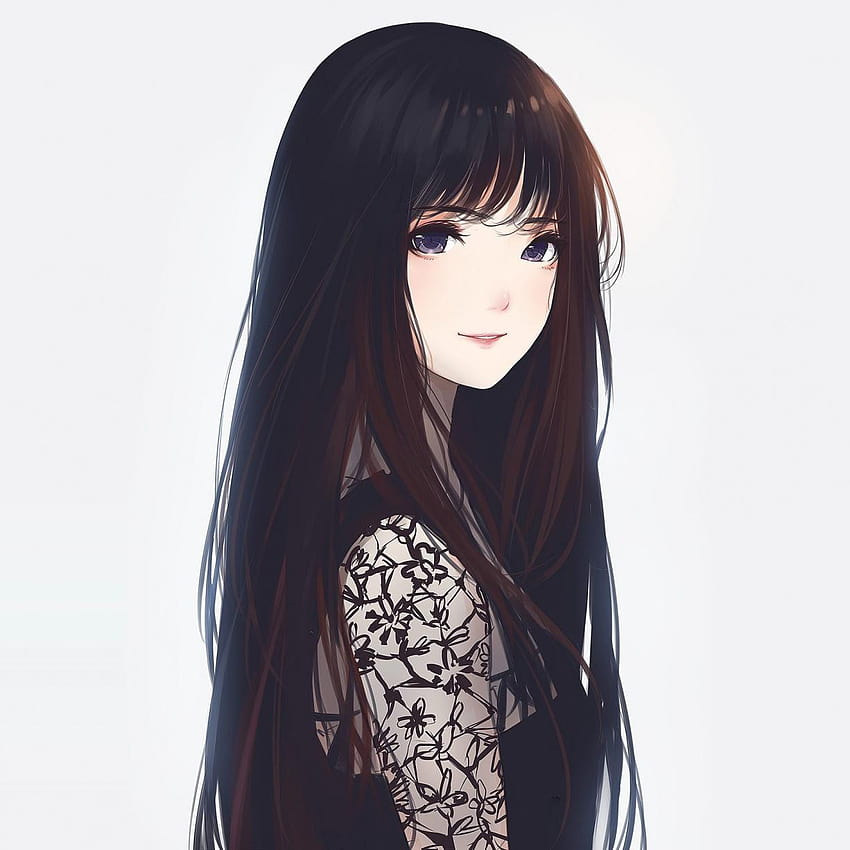 desenho animado anime linda garota com cabelo curto e vestindo