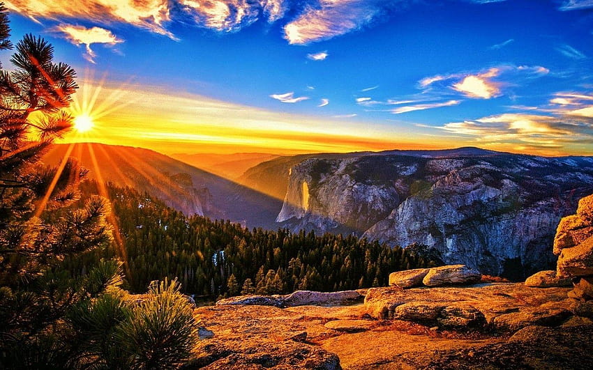 Sentinel Dome Vista, taft point HD wallpaper