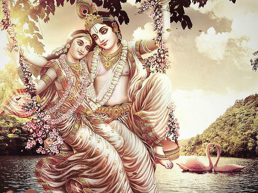 5 Lord Krishna와 Radha, radha rani HD 월페이퍼