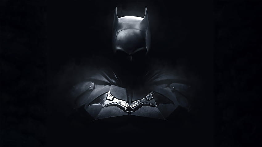 Logo Batmana 2022 Batman Ciemne czarne tło Batman, Batman 2022 czarny Tapeta HD