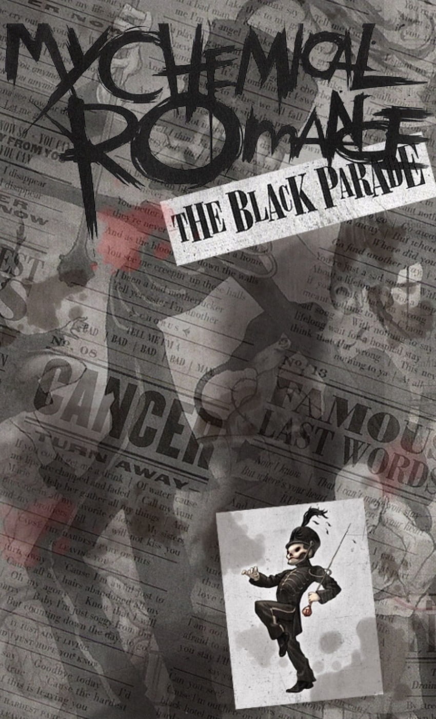 My Chemical Romance, selamat datang di parade hitam wallpaper ponsel HD