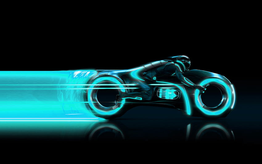 Grupo Tron Light Cycle, tron ​​azul fondo de pantalla