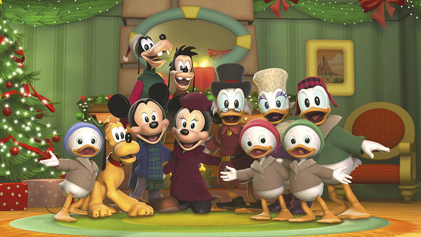 Bezpośredni, Mickeys dwa razy w Boże Narodzenie Tapeta HD