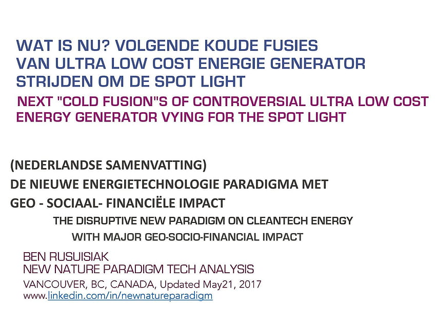 Koude Kernfusie : Vrije Energie = Pseudo Wetenschap ? / Fusion froide, période joi keioko sis Fond d'écran HD