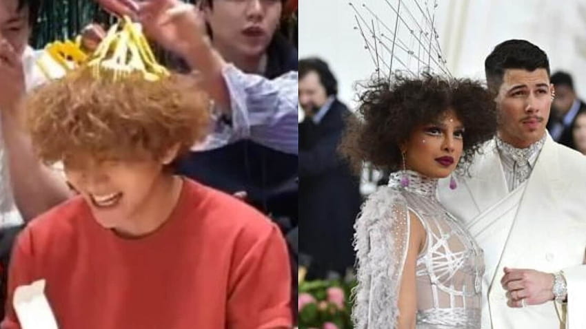 BTS fans compare V with Priyanka Chopra after Jungkook styles his perm with forks HD wallpaper