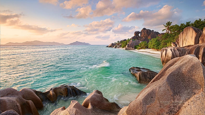 La Digue Beach Seychelles във формат jpg за екзотични сейшели HD тапет