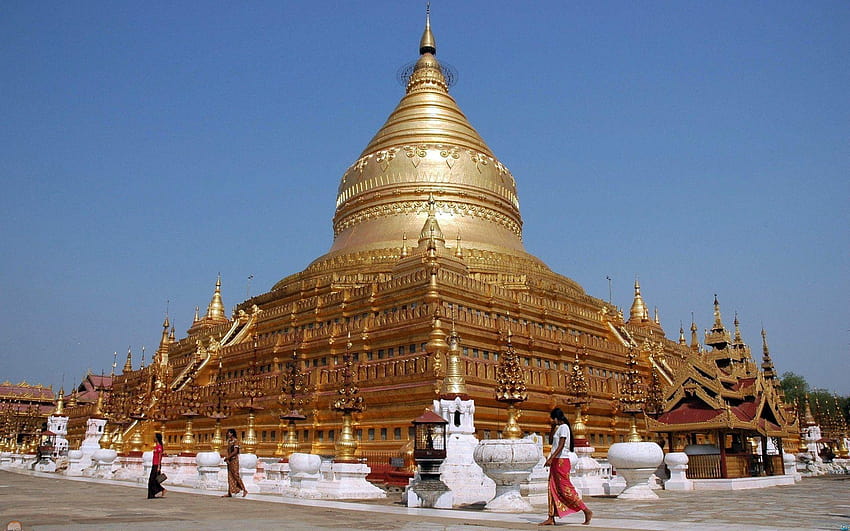 Pagoda Shwezigon Myanmar Wallpaper HD