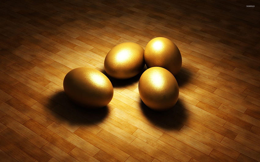 Golden eggs HD wallpaper