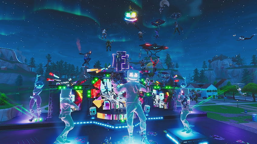 Marshmello Holds First Ever Fortnite Concert Live at Pleasant Park [1280x720] for your , Mobile & Tablet HD wallpaper