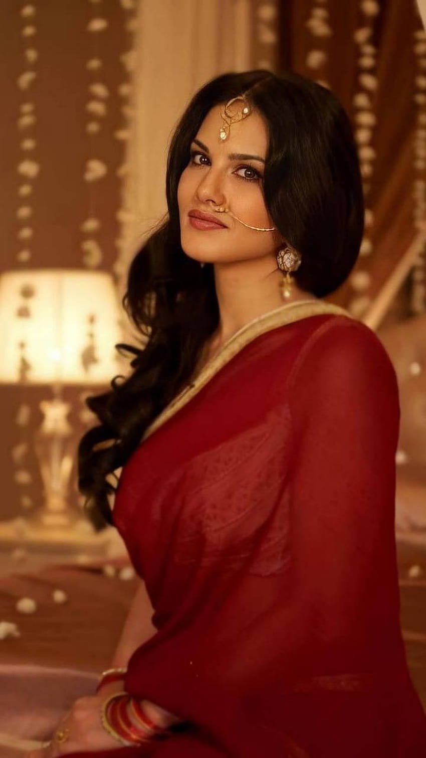 Sunny Leone de AdorableStudy, sari de Sunny Leone fondo de pantalla del teléfono