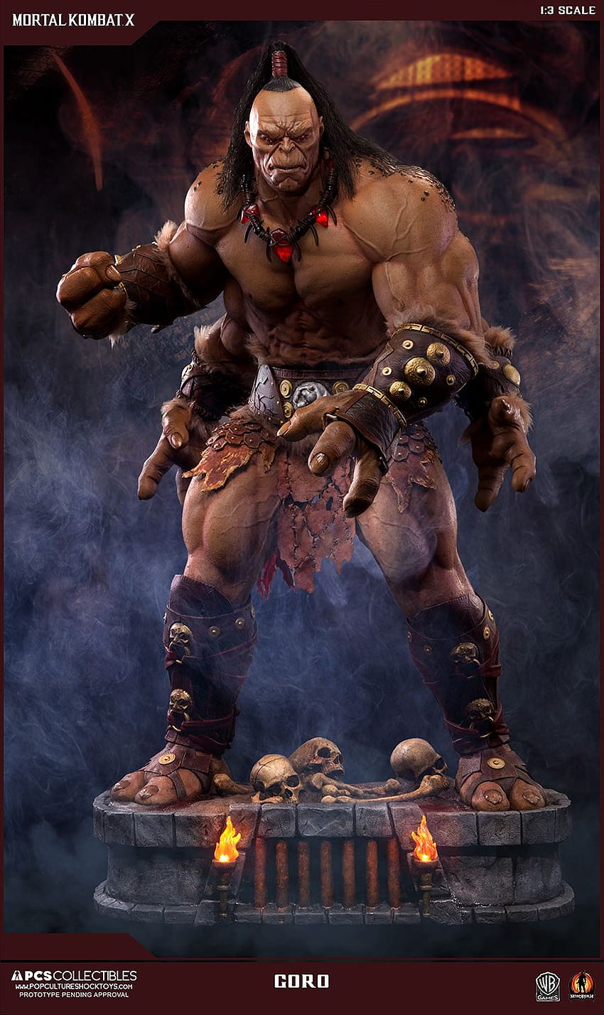 Patung dan Pra Mortal Kombat X Goro, mortal kombat goro wallpaper ponsel HD
