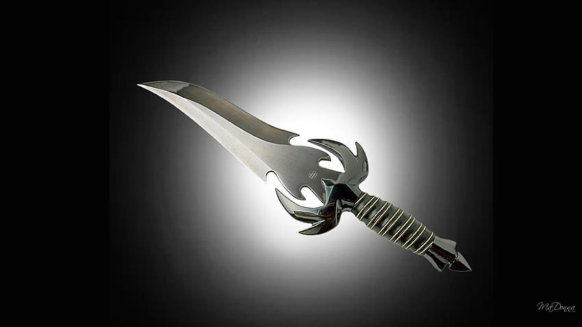 HD wallpaper fantasy dagger knife weapon object hand metal close   Wallpaper Flare