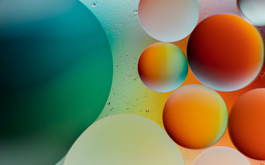 2880x1800 Colorful Bubbles, Gradient, Circles, Water Drops for MacBook Pro 15 inch, bubbles water gradient HD wallpaper
