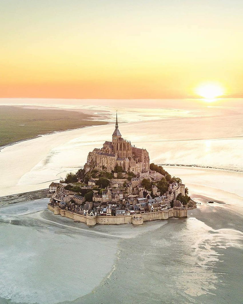 Mont Saint Michel przez Tubar Tapeta na telefon HD