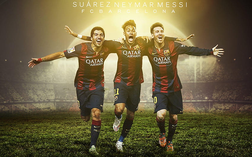 Hãy hòa mình vào không khí cổ điển với hình nền Barcelona FC MSN Group, gồm Messi, Suarez và Neymar. Bước vào thế giới của ba siêu sao bóng đá này và cảm nhận sự anh hùng trên màn hình của máy tính của bạn.
