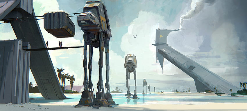 Matt Allsopp Science Fiction Grafika koncepcyjna z Gwiezdnych Wojen Grafika koncepcyjna Rogue One A Star Wars Story, grafika koncepcyjna z Gwiezdnych wojen Tapeta HD