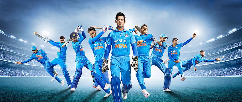 Tim India, Tim Kriket Nasional, Tim Kriket India, MS, Tim Kriket Nasional India Wallpaper HD