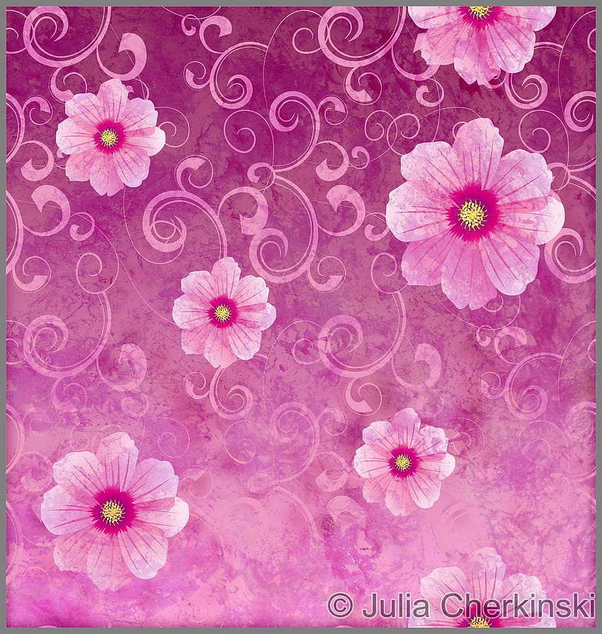 ดอกไม้สีชมพู โรแมนติก พื้นหลังวินเทจฤดูใบไม้ผลิ ความรัก และ … วินเทจฤดูใบไม้ผลิที่น่ารัก วอลล์เปเปอร์โทรศัพท์ HD
