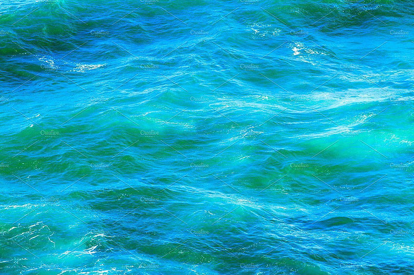 Turkusowe błękitne morze Tła ~ Streszczenie ~ Kreatywny rynek, morze jako tło Tapeta HD