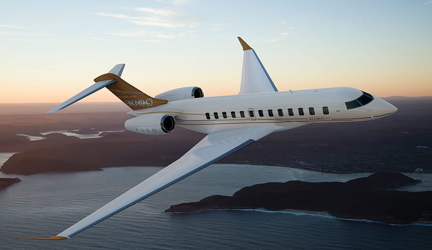 Bombardier Global 8000 Jet privato, Bombardier Global, aereo privato Sfondo HD