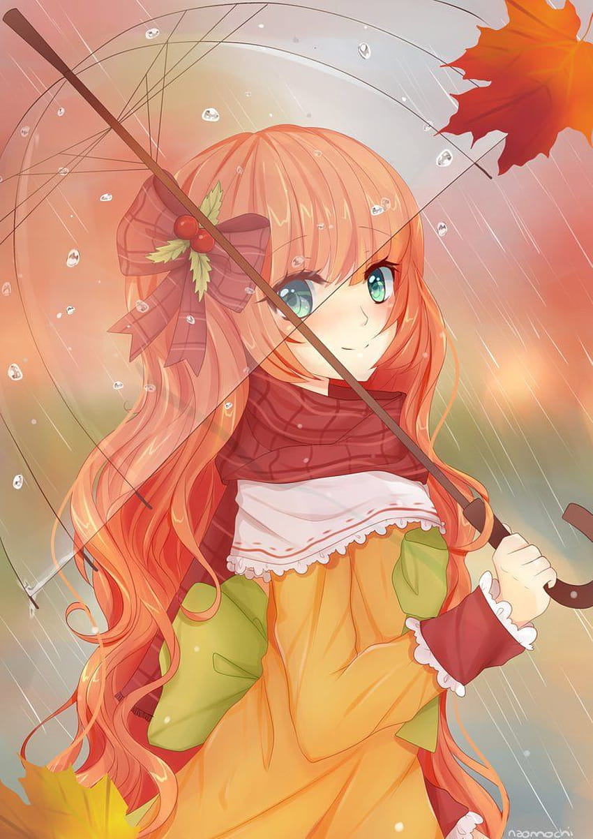 Pin di Amber&Autumn&Ginger, cute anime girls autumn wallpaper ponsel HD