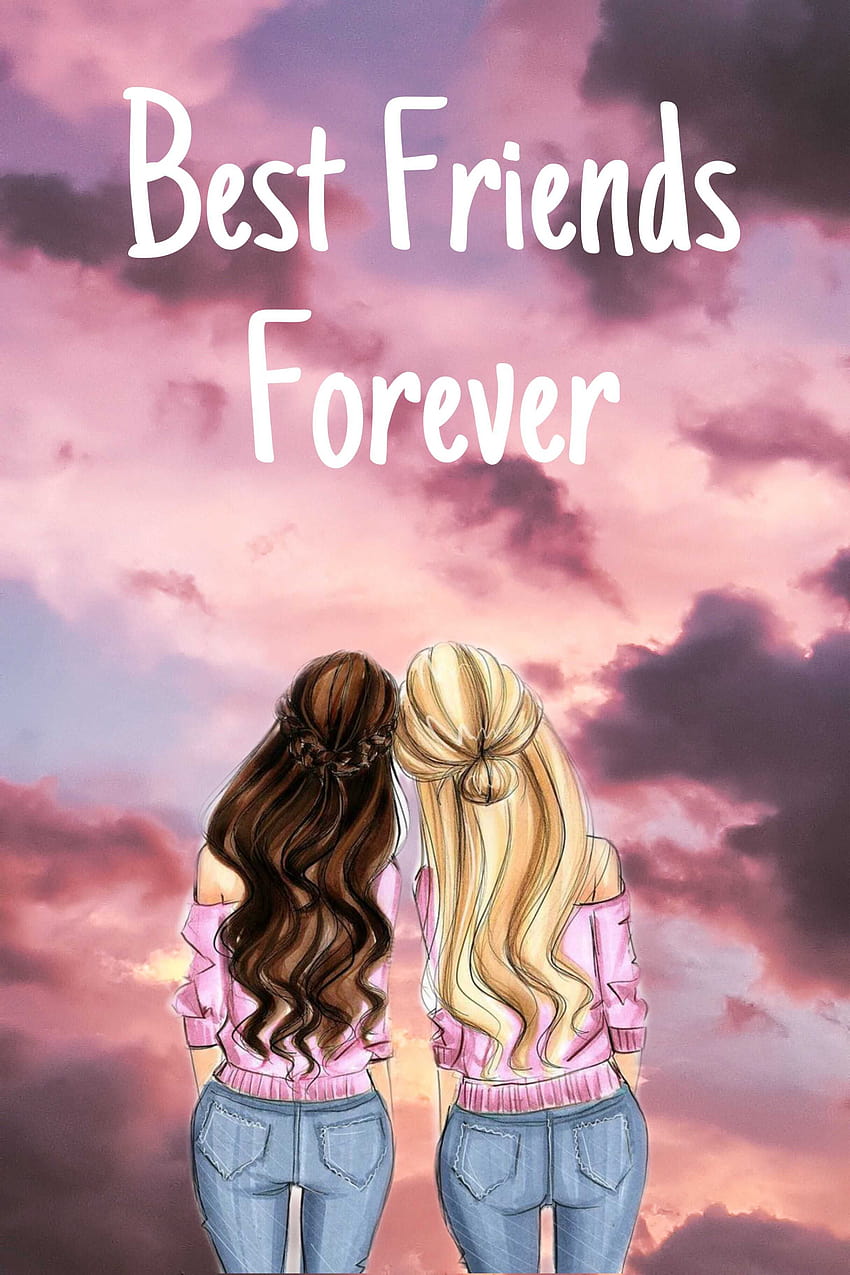 Friends forever, Bff, amigas, amoled, best friend, bestie, black, dark,  friend, HD phone wallpaper