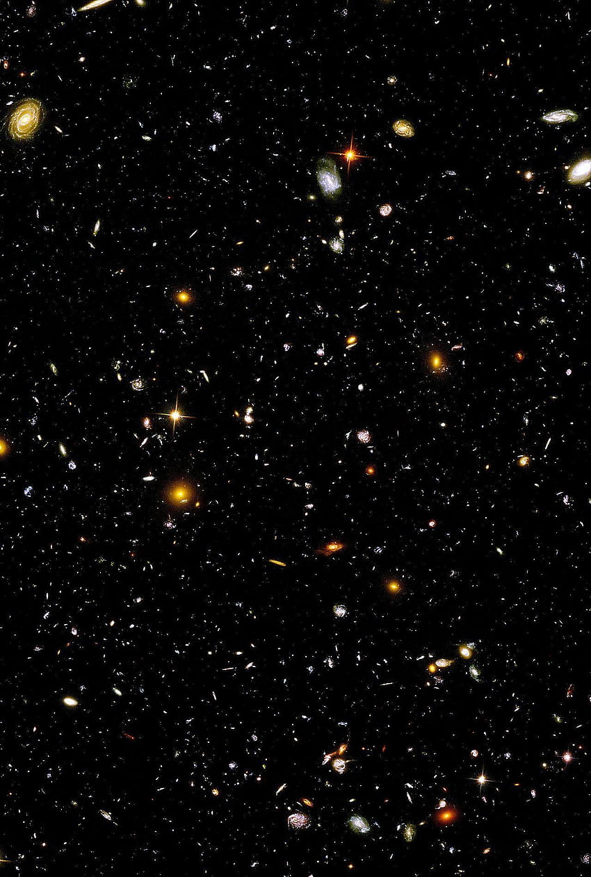 Hubble Ultra Deep Field [1280 x 1900, Hubble Deep Field iPhone HD-Handy-Hintergrundbild