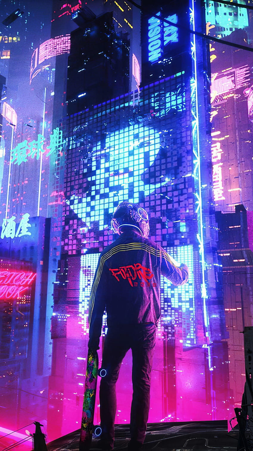750x1334 Neon City Pan iPhone 6, iPhone 6S, iPhone 7 , Backgrounds, and, neon iphone HD phone wallpaper