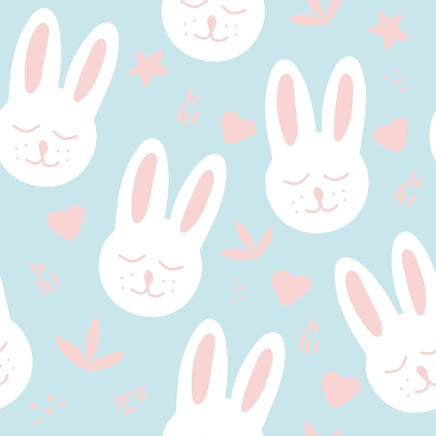easter bunny seamless pattern hand drawn. , minimalism. textiles, wrapping paper. cute baby print in trendy colors 2022 4933730 Vector Art at Vecteezy, easter 2022 HD phone wallpaper