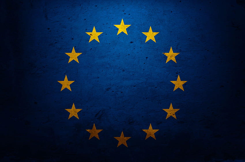 4 Bandiere dell'Unione Europea, bandiera dell'Europa Sfondo HD