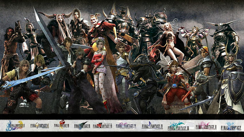 Dissidia: Final Fantasy แบบเต็มและพื้นหลัง วอลล์เปเปอร์ HD